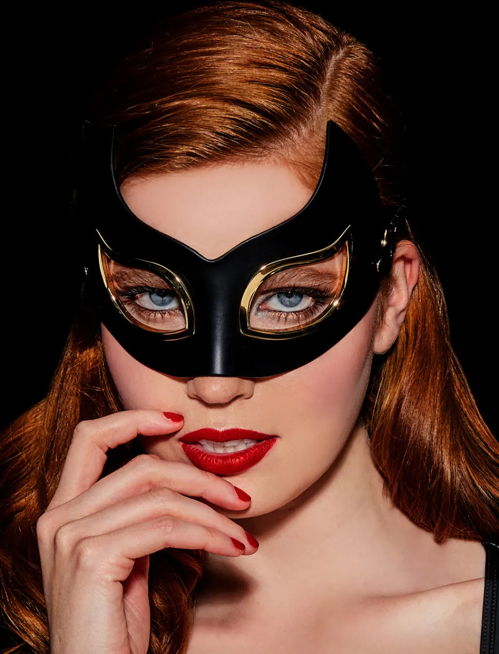 Leather Cat Mask|Honey Birdette Outlet