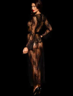 Love Lace Full Length Robe|Honey Birdette Hot