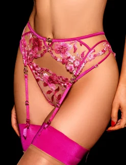 Passion Pink Stay Up Stockings|Honey Birdette Discount