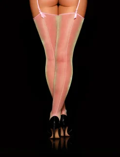 Glitter Suspender Stockings|Honey Birdette Hot